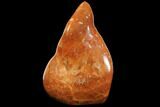 Free-Standing, Polished, Orange Calcite - Madagascar #109634-1